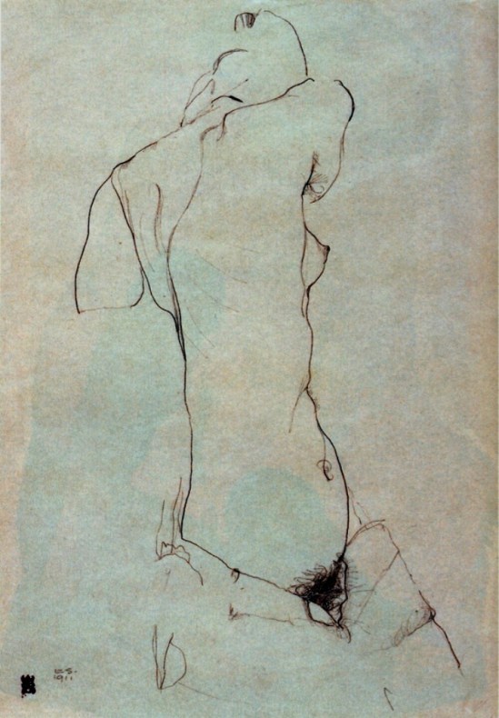 Egon Schiele. Sans titre
