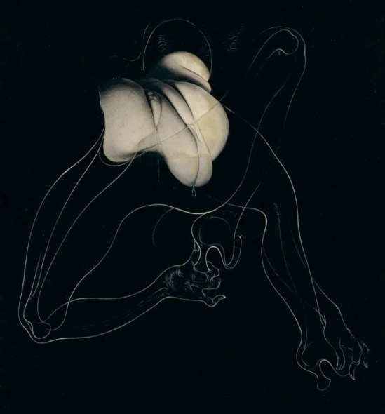 Hans Bellmer. Bound. Unica Zürn 1959. Via magictransistor on tumblr