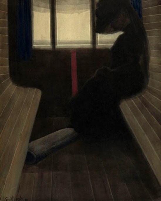 Léon Spilliaert. La femme dans le train