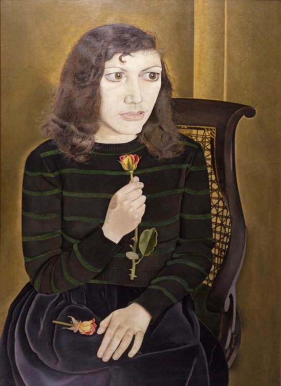 Lucian Freud. Girl with roses 1947-1948
