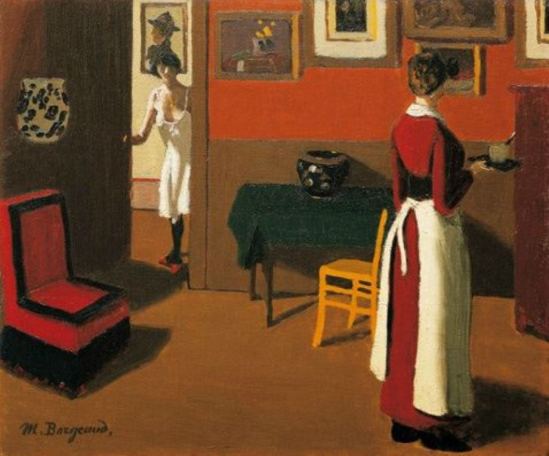 Marius Borgeaud. Intérieur parisien 1923