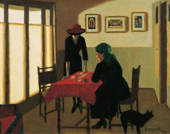 Marius Borgeaud. La tireuse de cartes 1919