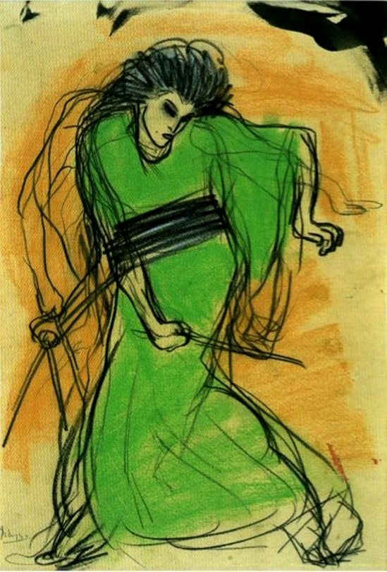 Pablo Picasso. La danseuse Sada Yacco 1901