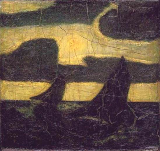Albert Pinkham Ryder. Moonlight marine 1908