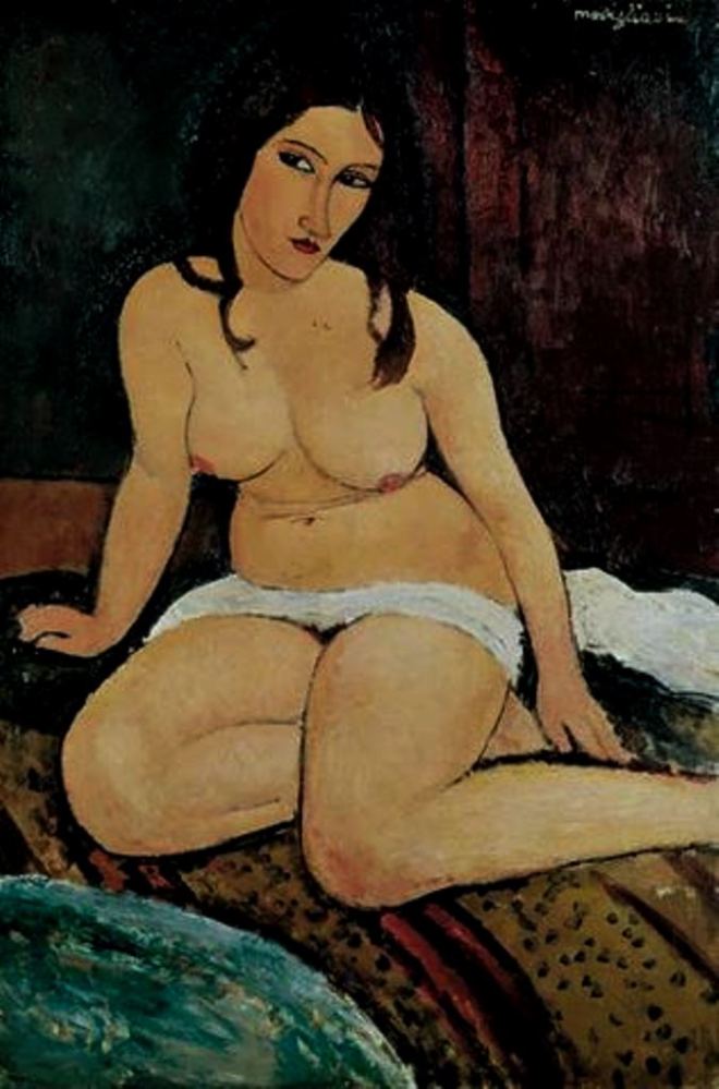 Amedeo Modigliani. Nu assis 1917