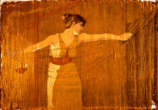 Dora Wheeler. Penelope unraveling her work at night 1886