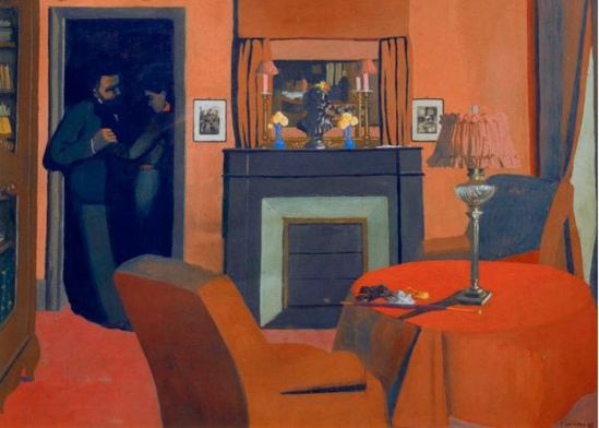 Félix Vallotton. La chambre rouge 1898