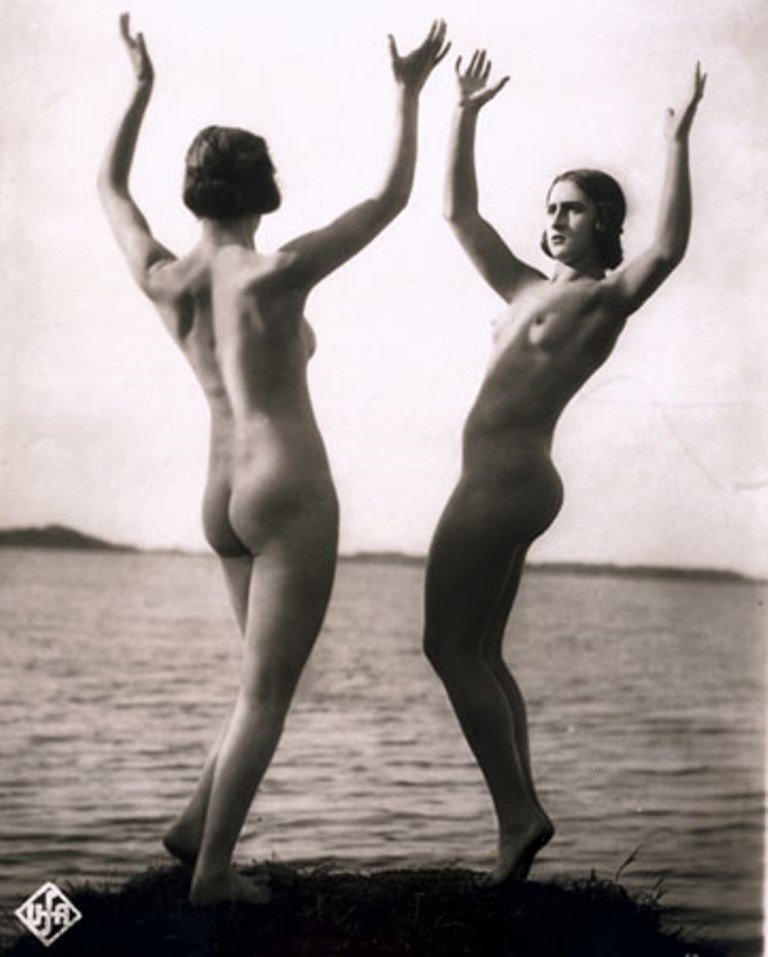 Gerhard Riebicke. Advertising Photocadre from Way to Force and Beauty Film, director Wilhelm Praguer, UFA-film. 1925. Via mamm