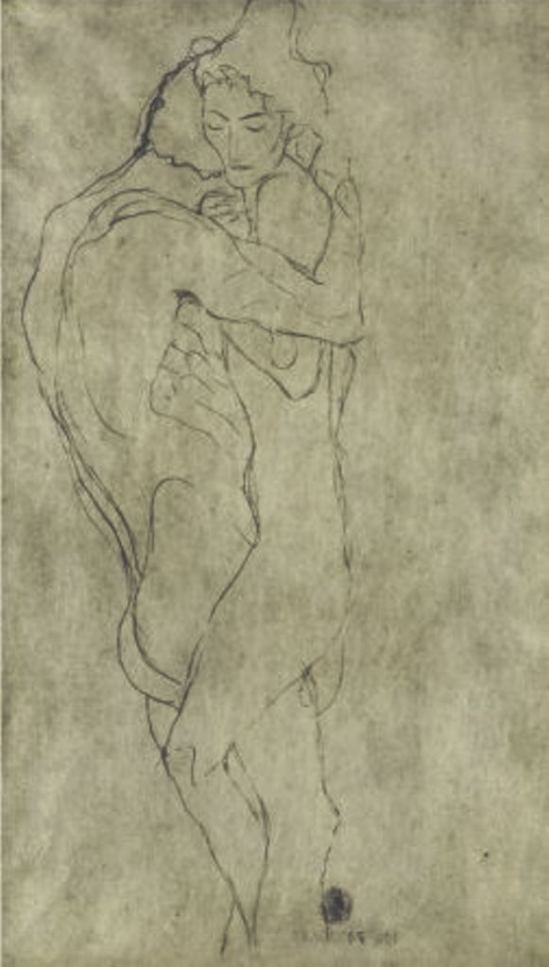 Gustav Klimt. Lovers 1908