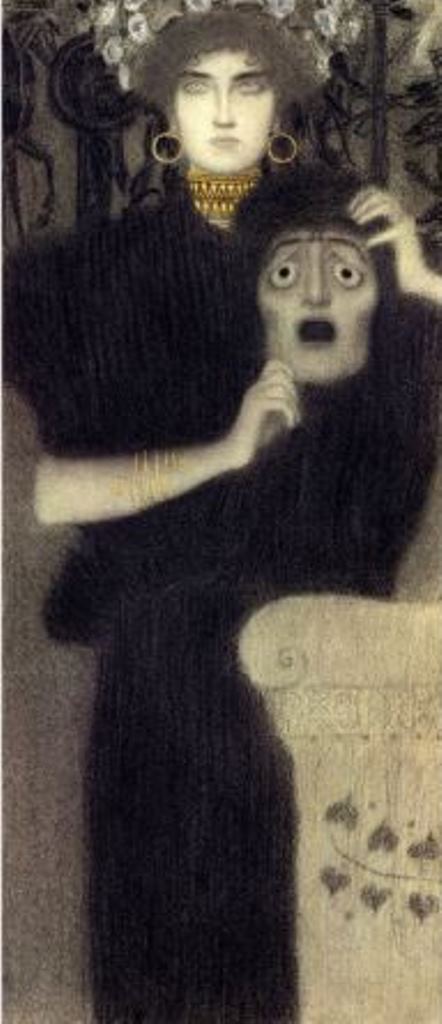 Gustav Klimt. Study for the allegory of tragedy