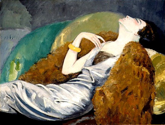 Kees van Dongen. Woman on sofa 1930