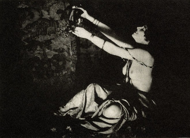 Lejaren à Hiller. The wine of Columbine 1915. Via photogravure