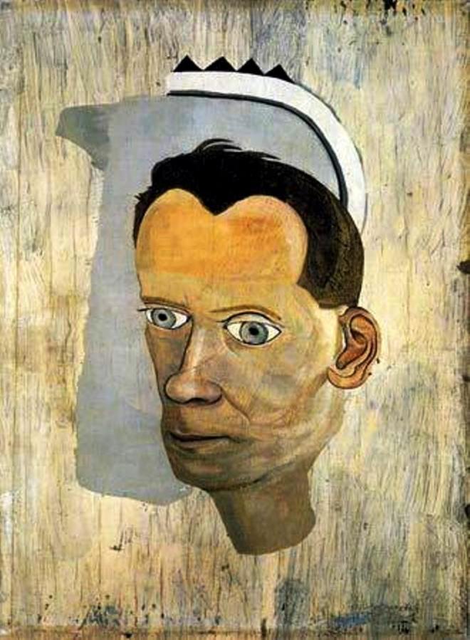 Lucian Freud. Fragment Head of Gerald Wilde 1943