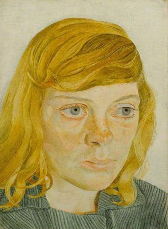 Lucian Freud. Girl in a green dress 1954