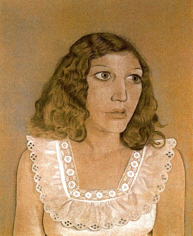Lucian Freud. Girl in a white dress