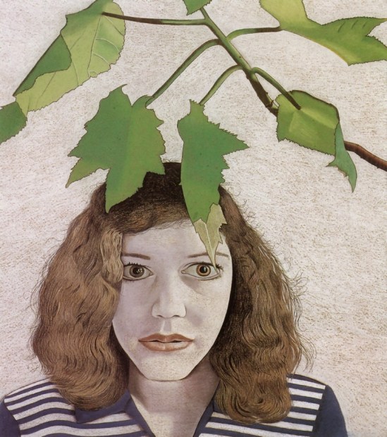 Lucian Freud. Girl with leaves 1948