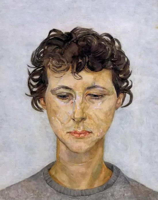 Lucian Freud. Head of a woman (Lady Anne Tree) 1950