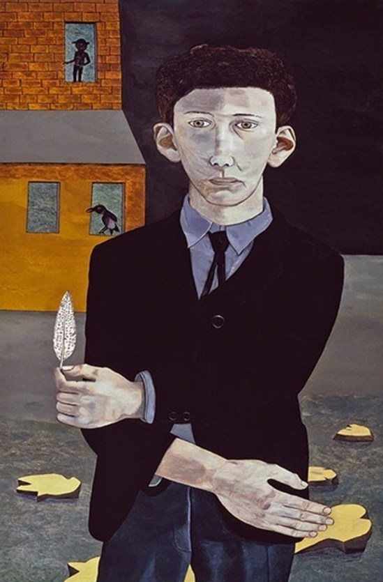Lucian Freud. Man with a feather  1943