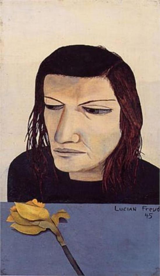 Lucian Freud. Woman With A Daffodil 1945
