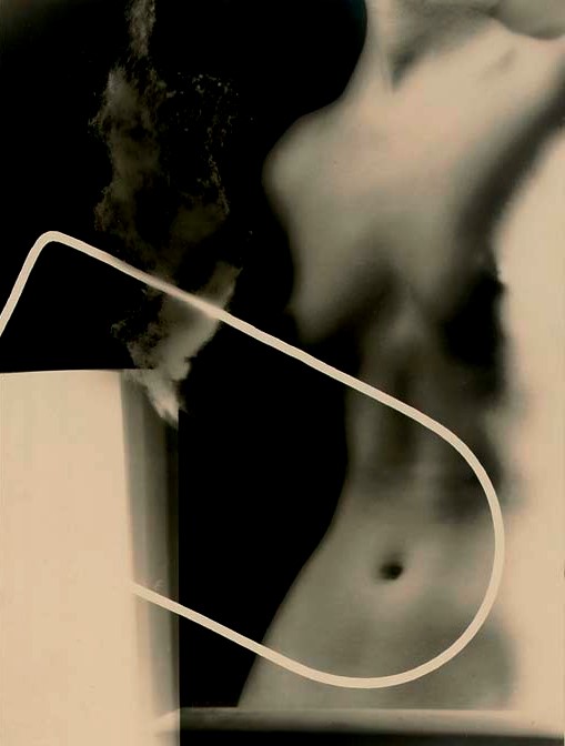 Man Ray. Rayograph. Nude with vapour 1930. Via christies