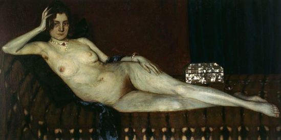 Oskar Zwintscher. Gold und perlmutter 1909