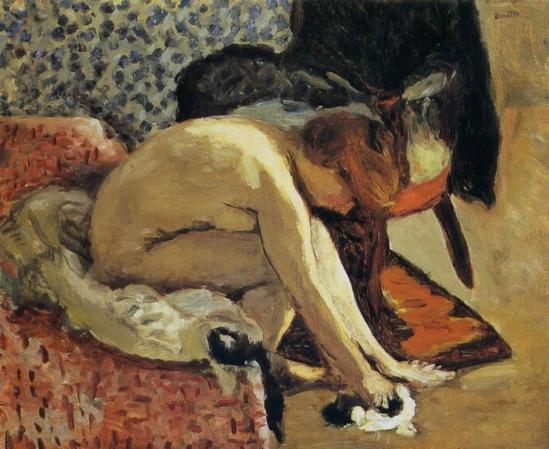 Pierre Bonnard. Jeune femme se chaussant 1910
