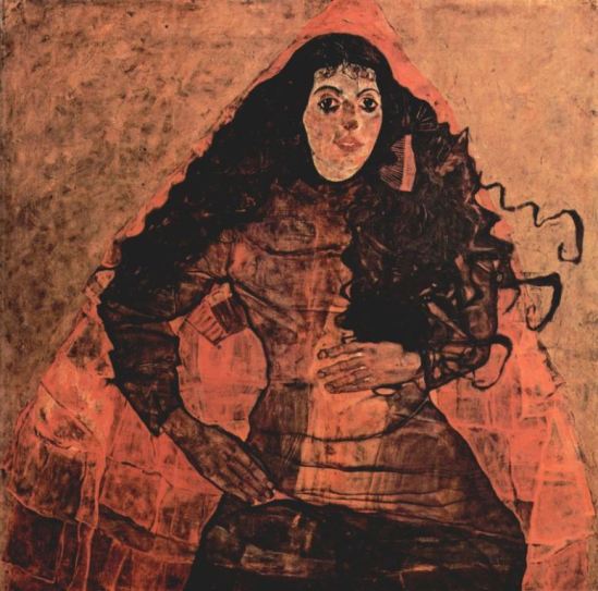 Egon Schiele. Porträt der Trude Engel 1911