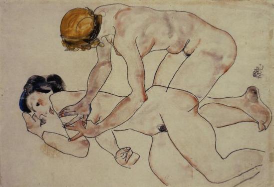 Egon Schiele. Two female nudes 1912