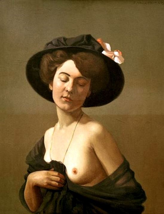 Félix Vallotton. Lady in a hat 1908