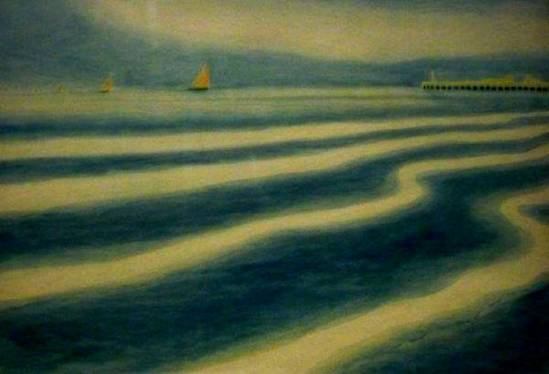 Léon Spilliaert. Marine aux voiles oranges 1909