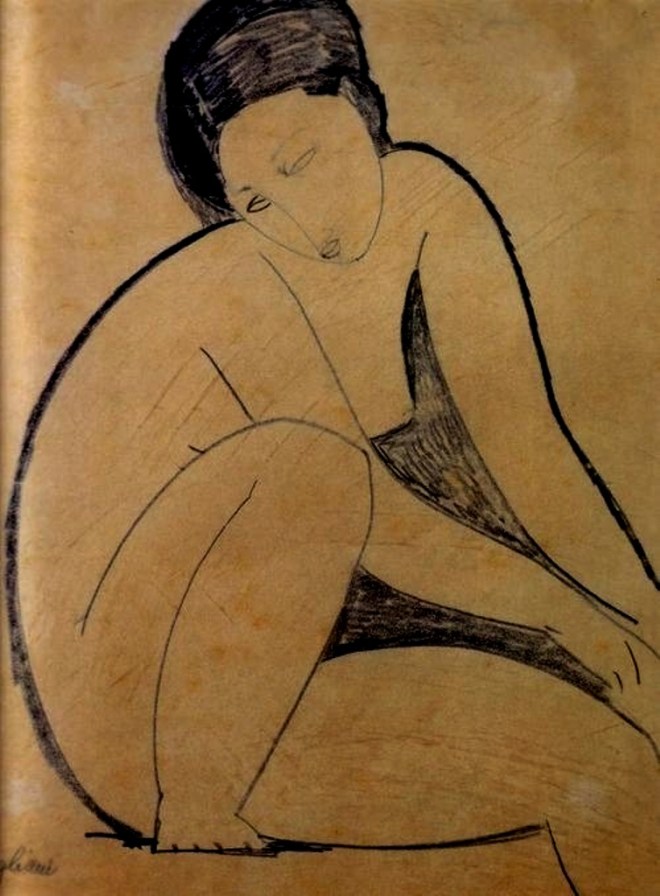 Amedeo Modigliani. Nu assis 1918