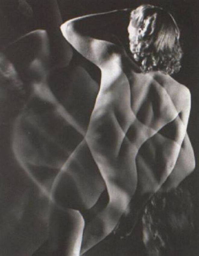 Emery P. Reves-Biro. Optigram of woman 1940-1949. Via artnet