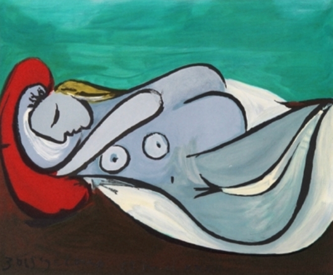 Pablo Picasso. Dormeuse à l'oreiller 1932