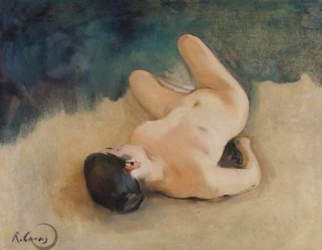 Ramon Casas i Carbó. Reclining nude