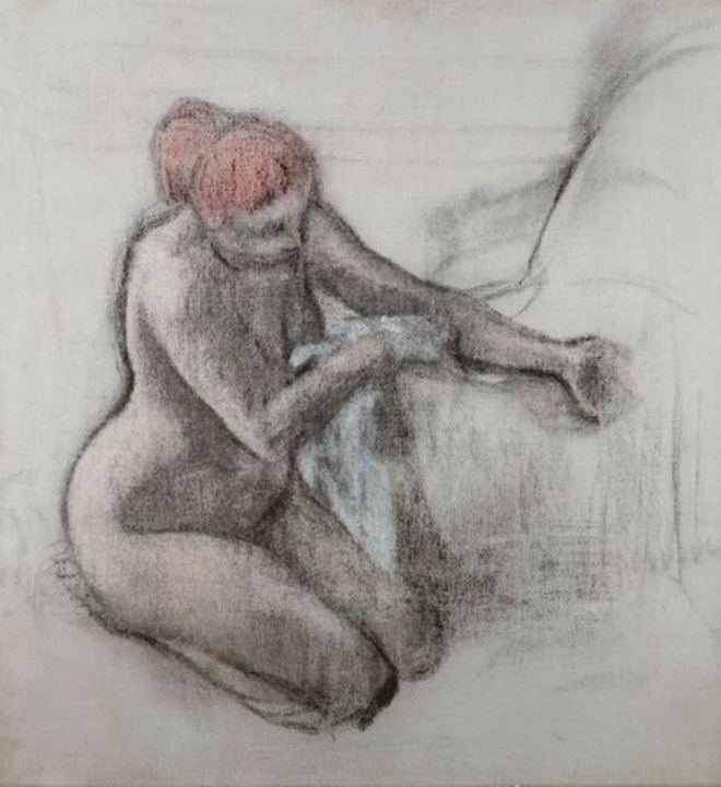 Edgar Degas. Femme se sèchant