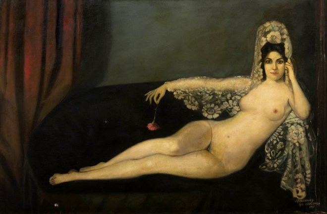 After Ignacio Zuloaga y Zabaleta. Odalisque 1963