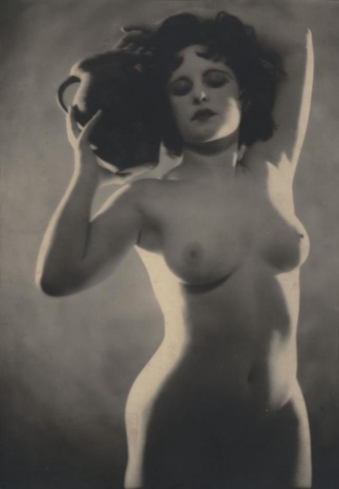 B. Leedham. Female Nude with Vase 1930s. Via invaluable