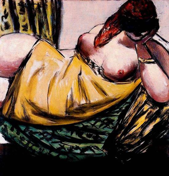 Max Beckman. Alfi with mask 1936