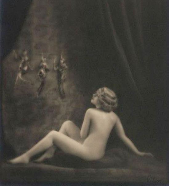 Emil Otto Hoppé. Nude Study with Puppets 1918. Via corbis