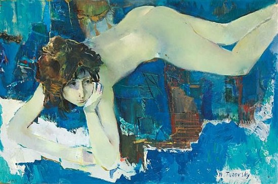 Mikhail Turovsky. Jeune fille allongée