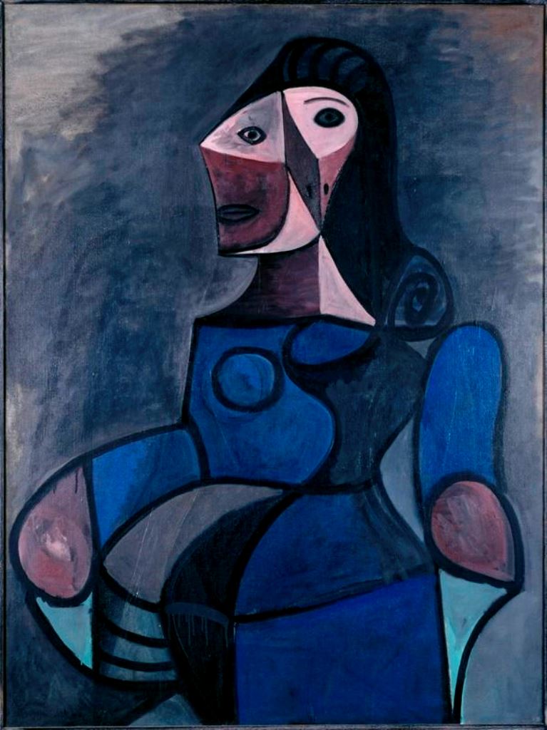Pablo Picasso. Femme en bleu 1947