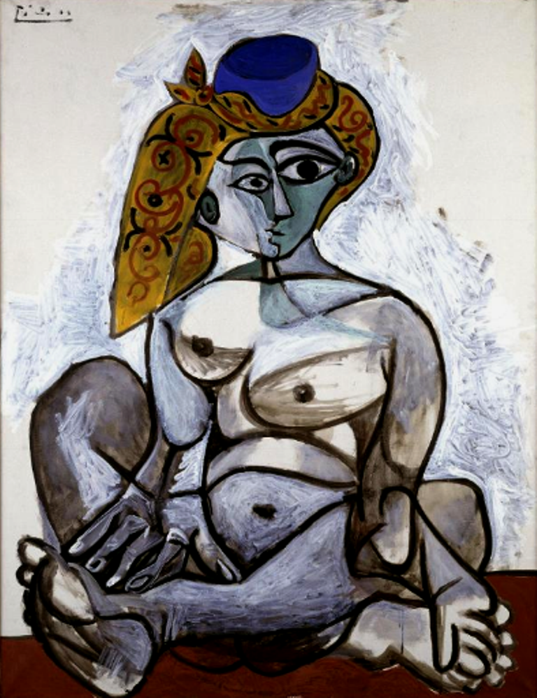 Pablo Picasso. Femme nue au bonnet turc 1955