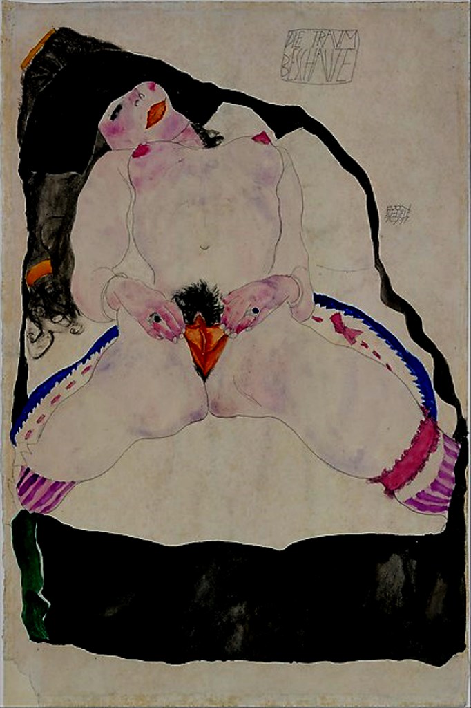 Egon Schiele. Girl seen in a dream 1911