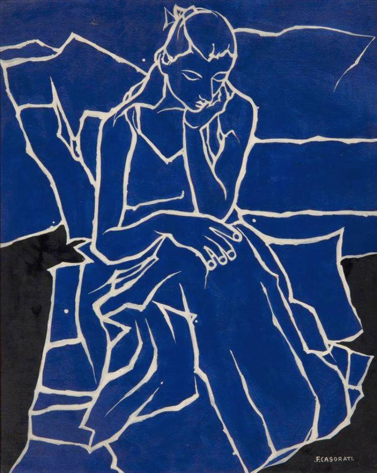 Felice Casorati. Fanciulla. Via dreamsinmysky on tumblr