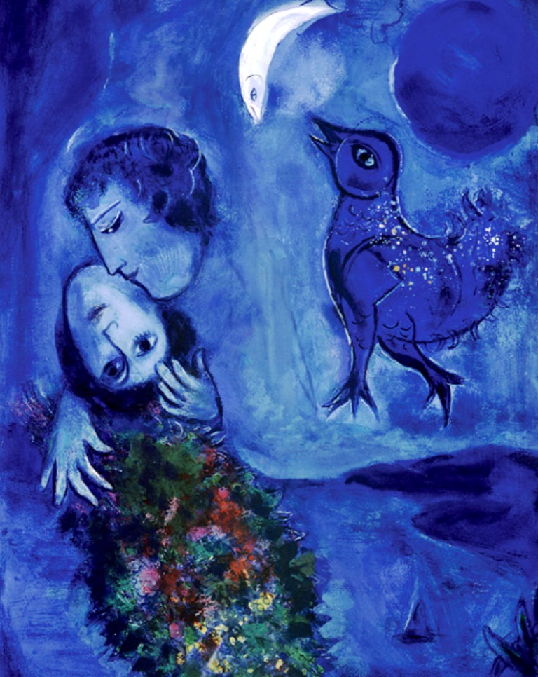 Marc Chagall. Blue landscape 1949