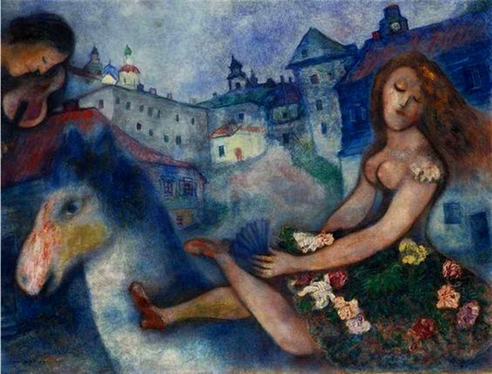 Marc Chagall. Jeune fille au cheval 1927-1929