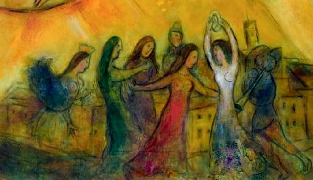 Marc Chagall. La danse (détail) 1950-1952. ®RMN