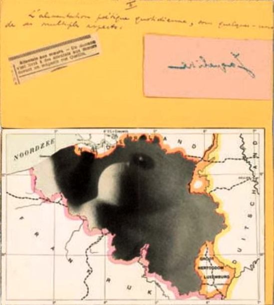 Marcel Mariën. Lettre collage. Undated. Via belgian-heritage