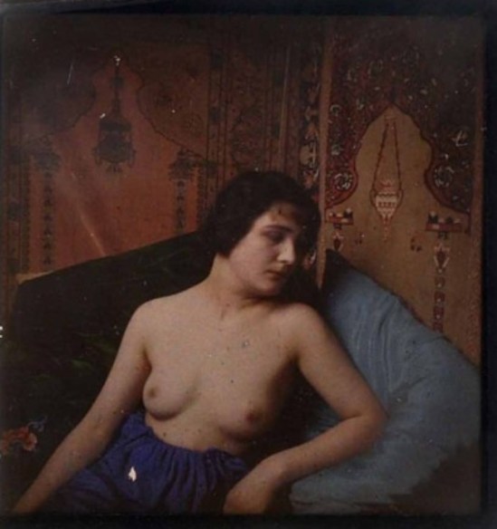 A Lumière Autochrome Nude Portrait Study