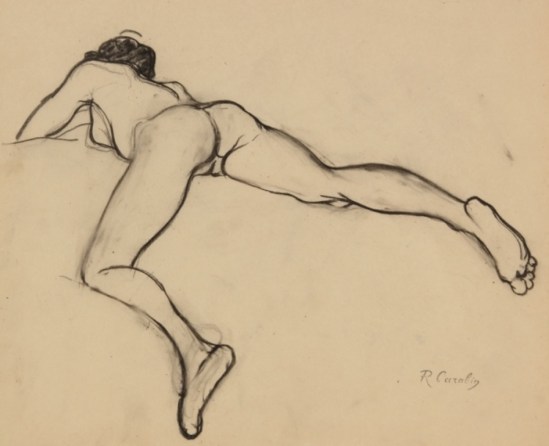François-Rupert Carabin. Nude female lying face down 1910. Via circlesofcircles on tumblr
